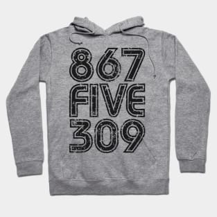 867-5309 - 80's Rock Music Nostalgia Hoodie